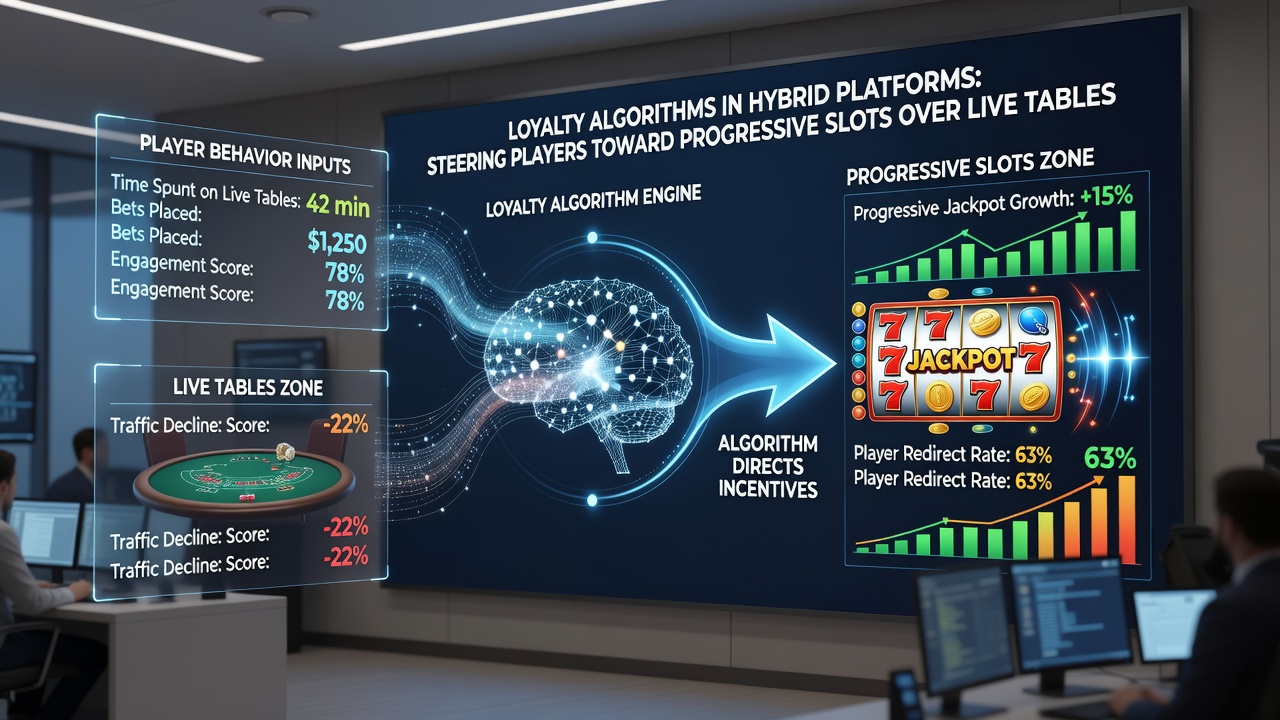 Data visualization of player traffic patterns on hybrid platforms during off-peak hours