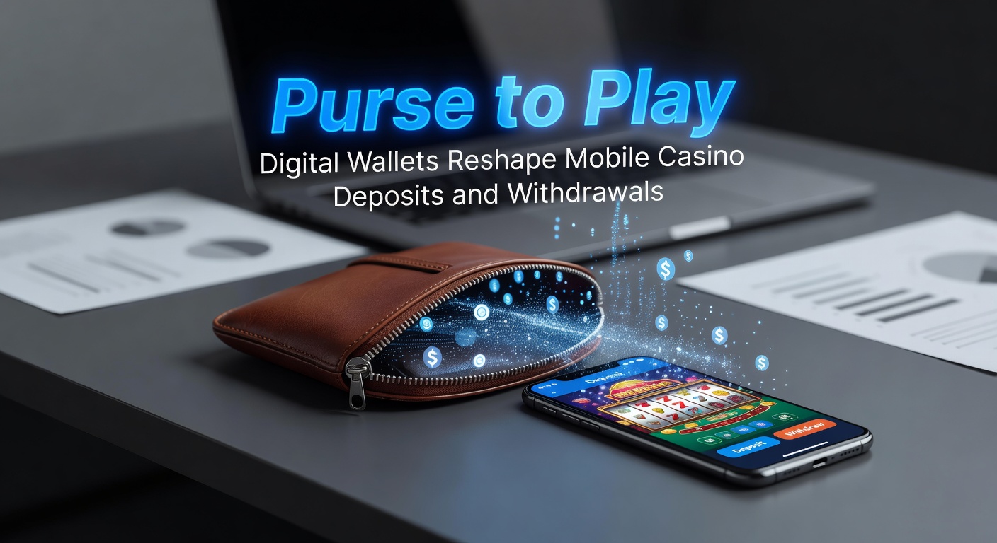 Smartphone screen showing a digital wallet app integrated with a mobile casino interface, highlighting quick deposit options like Apple Pay and Google Pay