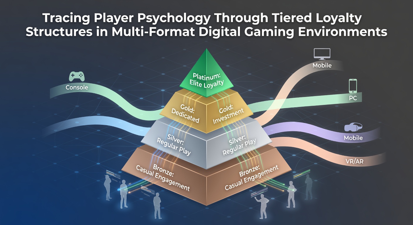Analytics dashboard showing player movement between loyalty tiers and session duration metrics in a multi-format gaming platform